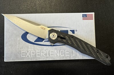Zero Tolerance 0707 Frame Lock Knife Carbon Fiber Flippr Knife (3.5'' 20CV)