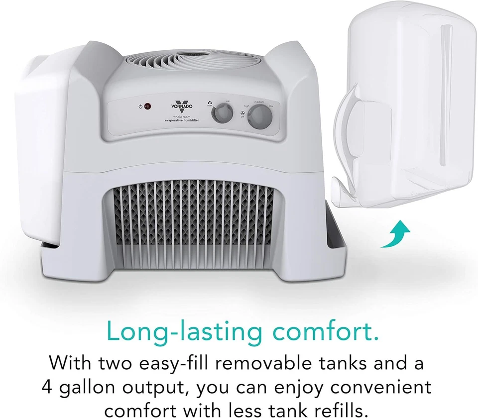 Humidificador evaporativo Vornado Evap40 4 galones con blanco ajustable Foto 4 de 4