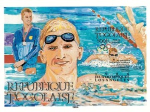 Togo 1984 SC# C508 - Olympics Swimming, Sport - Imperf Souvenir Sheet - MNH