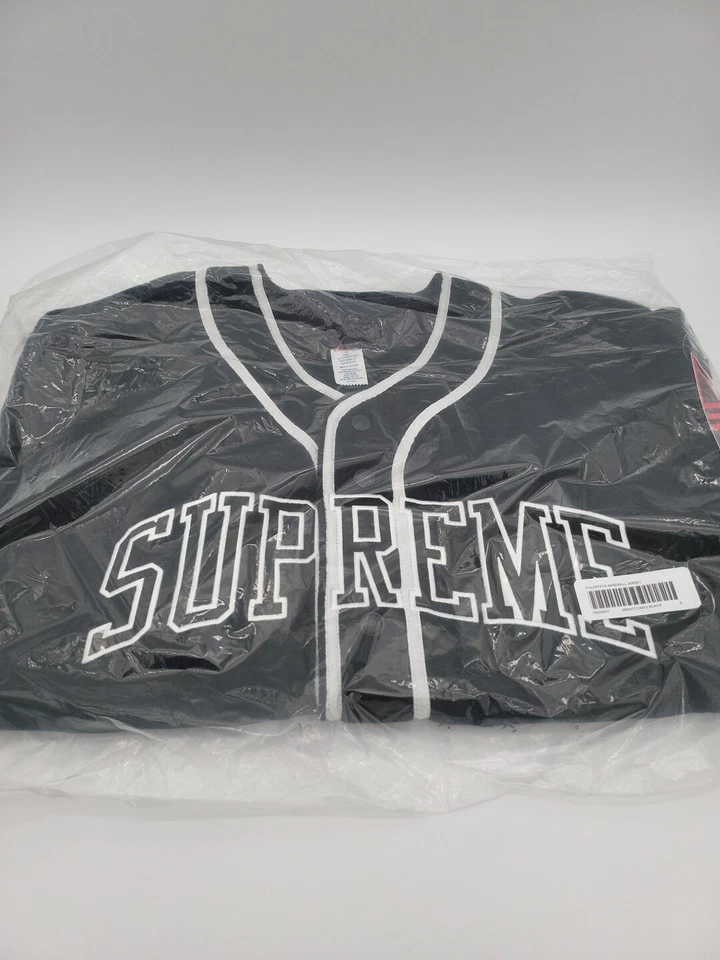 Supreme Polartec Baseball Jersey Black Men's Size Small FW24 Fleece Short Sleeve - Image 4 of 4
