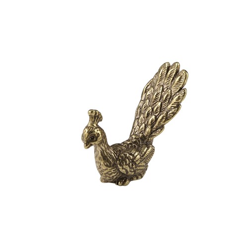 Solid Brass Peacock Figurine Small Statue Home Ornament Figurines Collectibles - Bild 5 von 11