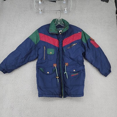 Bermuda Triangle Vintage 90's Kids Youth Nylon Jacket Size Medium