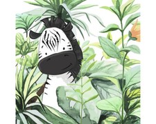 Leinwandbild Lost Zebra 30x30 cm