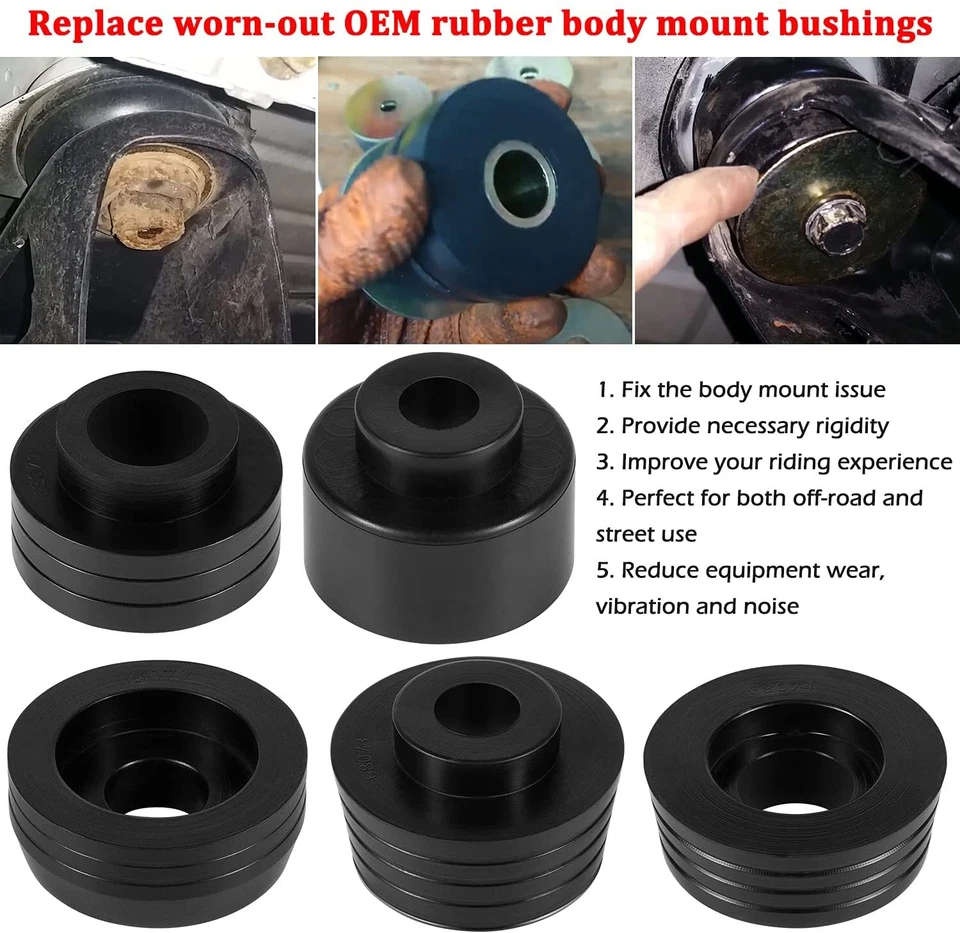 Kit de bucha de montagem na carroceria 7-132 para Buick Regal, Chevy Malibu/El Camino/Monte Carlo - Imagem 4 de 4