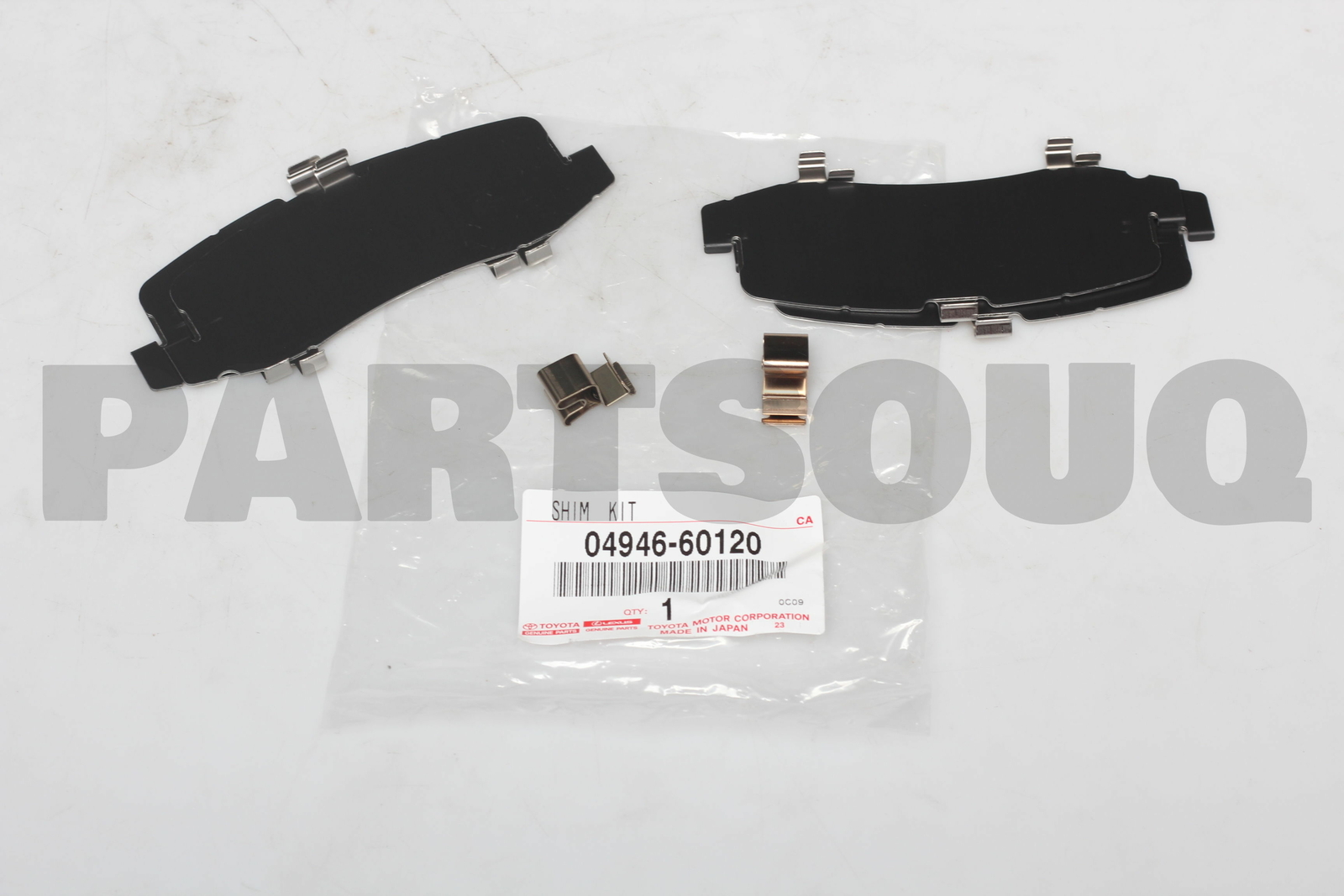 0494660120 Genuine Toyota SHIM KIT, ANTI SQUEAL(FOR REAR DISC BRAKE