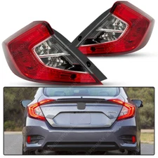 Sedan Only For 2016-2021 Honda Civic Outer Tail Light Rear Brake Lamp W/O Bulb