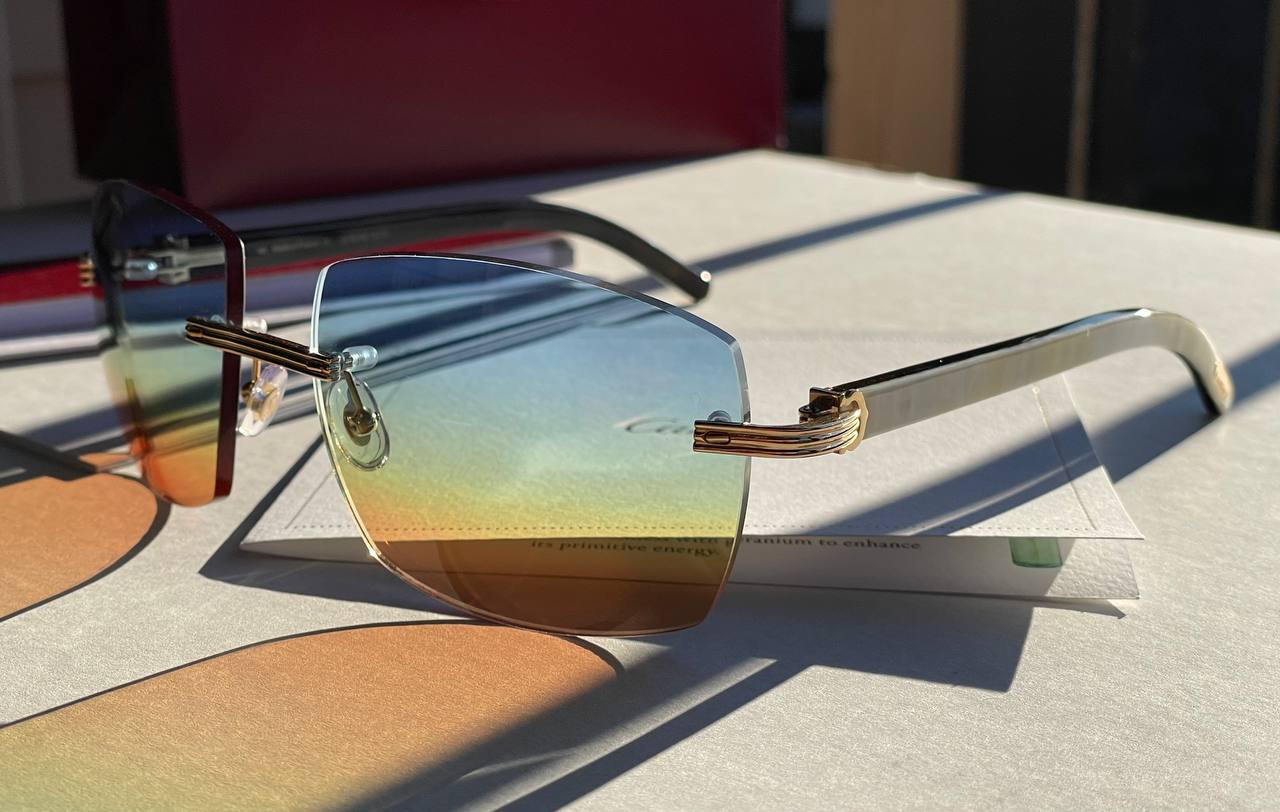 AUTHENTIC Cartier CT0286O Eyeglasses 18K Gold Buffalo… Gem