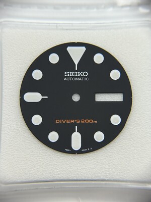 SEIKO Genuine Black Dial 7S26-0020 SKX007 -2 K2 K1 Part 28.5mm