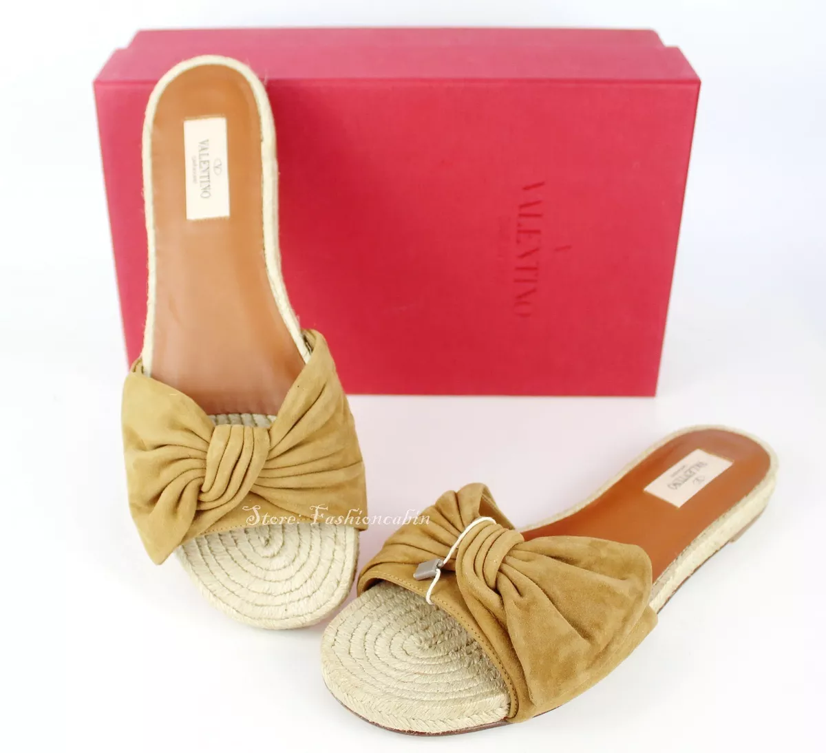 Bow espadrille best sale slides