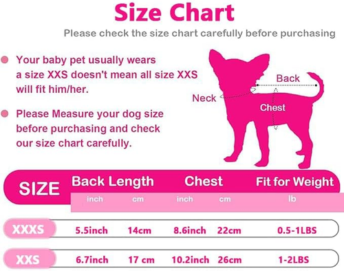 Fladorepet 3 Packs Teacup Dog Cat XXS Clothes for Chihuahua Yorkie,Winter War... - Picture 4 of 12
