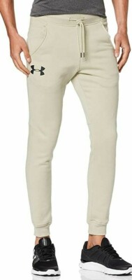 Under Armour Original Men's Rival Fitted Tapered Joggers / New / G-L / Brown