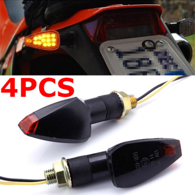 Kit Clignotants LED Motocross – Lot De 4 – Noirs – Universels – Neuf
