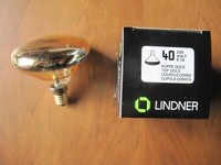 Lindner Wagenfeld Eldea 40W E14 Kuppenverspiegelt Gold Kopfspiegel Dimmbar Ovp!!