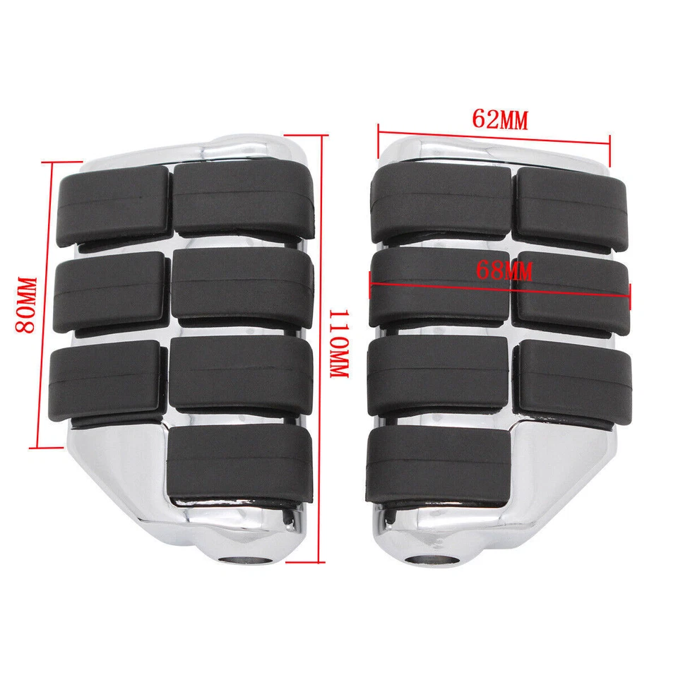 Reposapiés traseros reposapiés de pasajero para Honda VTX 1300 1800 R S N T todos los modelos Foto 2 de 4