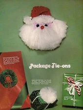 GM24 Santa & Gift Package Tie-Ons Patterns Knotty Little Christmas Macrame Book 