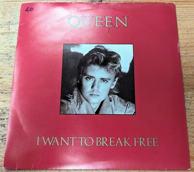 QEEN 2 7'' 45RPM '84 QUEEN ''I WANT TO BREAK FREE'' ETCH, ROGER TAYLOR P/S EX/EX-