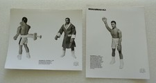 MEGO LOT 2 SALESMAN SAMPLE PHOTOS MUHAMMAD ALI AND OPPONENT