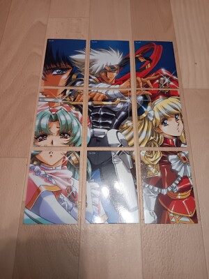 Konvolut 9 Karten Langrisser IV Brokkoli Card carddass masters Puzzle Neu