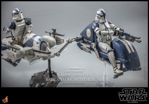 Hot Toys Star Wars Heavy Weapons Clone Trooper & BARC Speeder & Sidecar TMS077 - Imagen 15 de 15