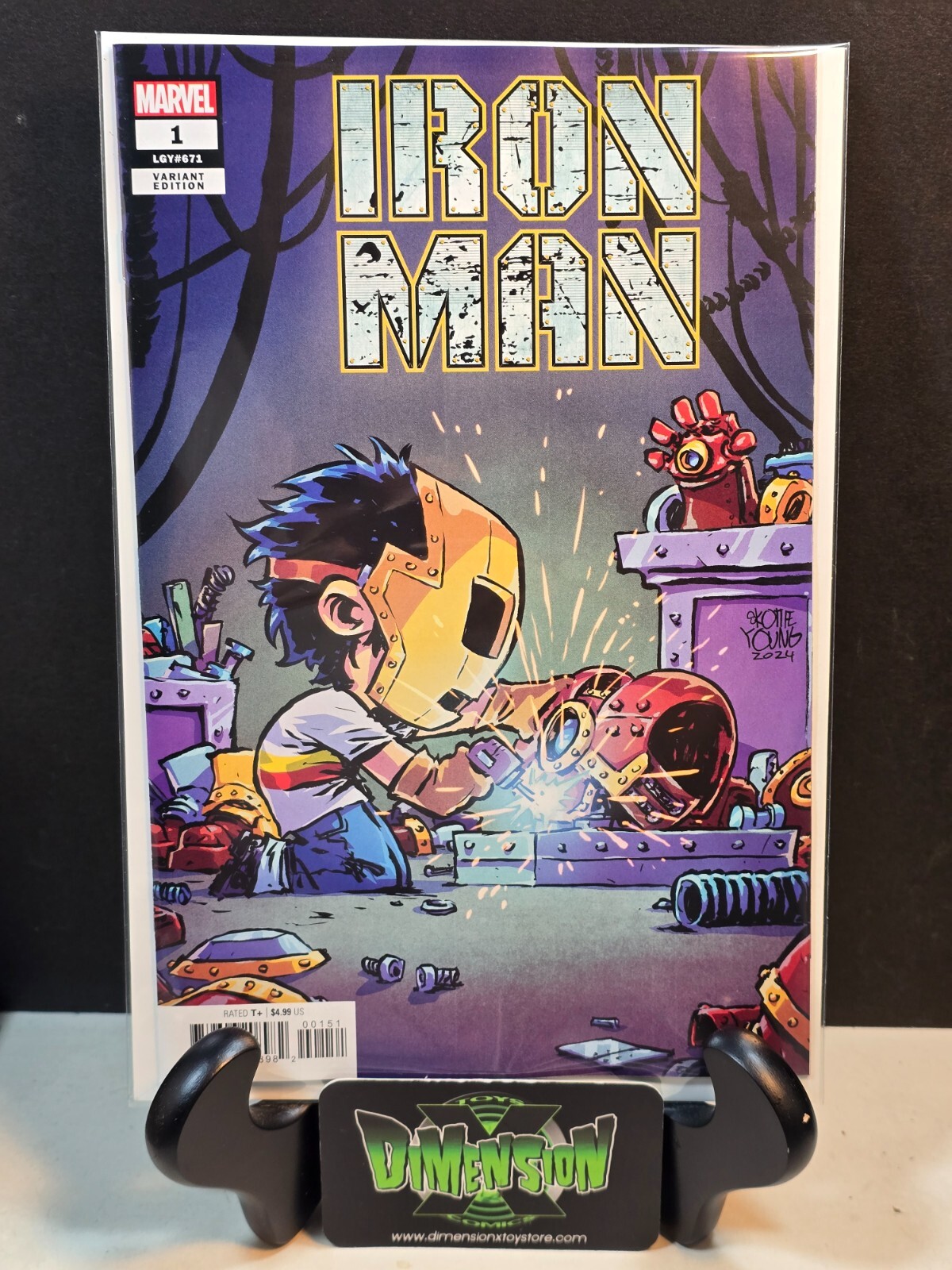 IRON MAN #1 NM 1ST PRINT 2024 SKOTTIE YOUNG VARIANT MARVEL COMIC