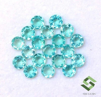 4 MM Natürlich Apatit Rund Schliff Menge 19 Stück 4.66 Cts Kalibriert Lose - Bild 1 von 4