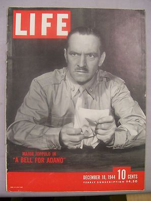 LIFE MAGAZINE DECEMBER 18 1944 MAJOR JOPPOLO BELL ADANO