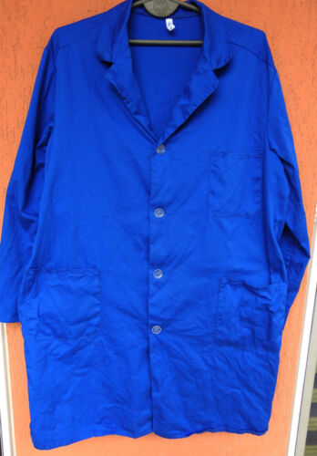 Vintage DDR Mens Lab Coat Work Jacket VEB Wattana Chore GDR Blue (M/L)