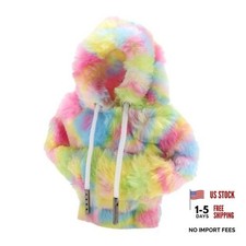 Universal Shift Knob Cover Plush Style Pattern Fabric Multicolor