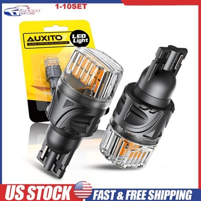 T15 921 912 LED Reverse Backup Light Bulbs W16W Super Bright Amber 3000K 2-20X