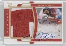 2020 Panini National Treasures Holo Gold 12/25 Deivy Grullon #203 Auto 1cc7