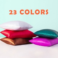 2 Pieces Soft Soft Satin Pillowcase, Machine Washable, Standard/Queen/King/CK