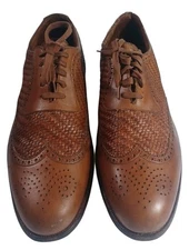 Men's 10.5 Crockett & Jones Polo Ralph Lauren Basket Weave Brogues Wing Tips 