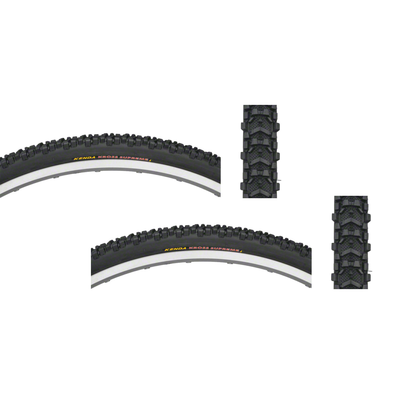 Комплект из 2 шин Kenda Kross Supreme 700 x 35 Clincher Folding Black 60tpi 15990₽