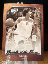 2009-10 Greats of the Game #44 Ricky Rubio RC Rookie Timberwolves Jazz
