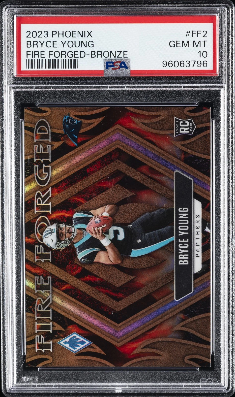 Bryce Young Panini Phoenix Fire Forged #FF2 Bronze