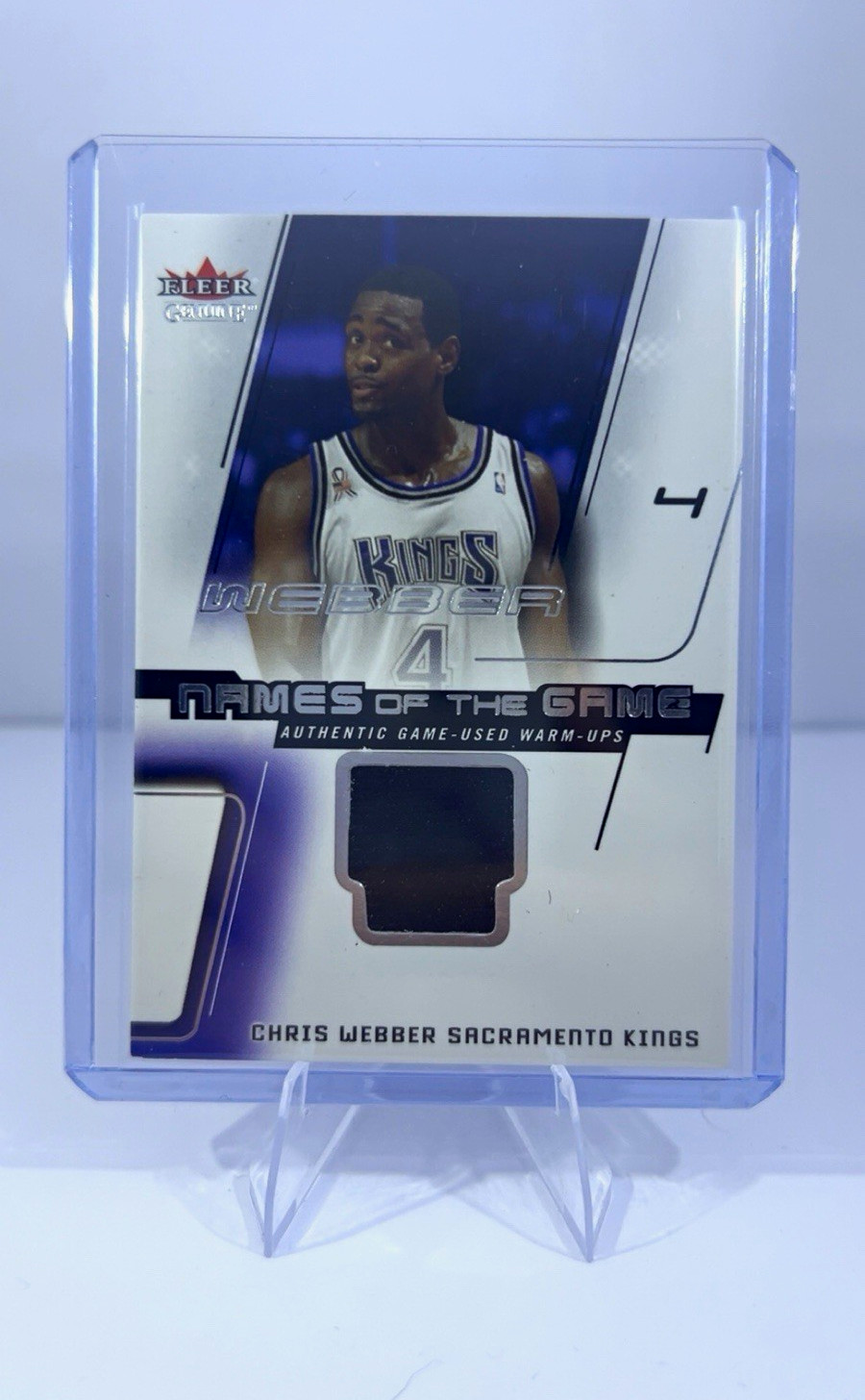 Fleer Genuine 2002-03 Names of the Game Chris Webber Jersey MEM #4 Kings