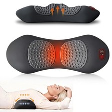 3 In 1 Electric Lumbar Support Pillow Smooth Spine Triple Fusion Back Massager