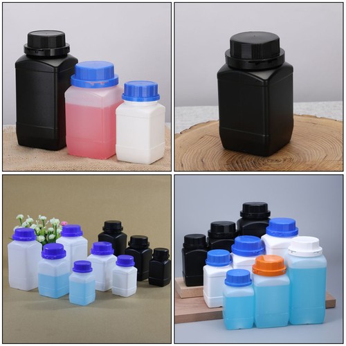 2 Pcs Chemical Reagent Bottle Plastic Container Bottling Wide Mouth Lab Sample - Picture 12 of 12