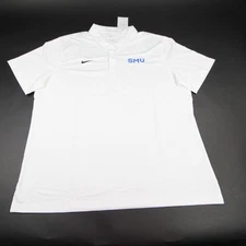 SMU Mustangs Nike Dri-Fit Polo Men's White New