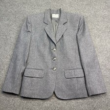 Vintage Pendleton Women s Blazer Virgin Wool Jacket Gray 100 Size 10 Misses