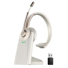 Bluetooth Headset, Wireless Headphones with Microphone Noise Canceling  USB ...