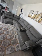DFS Trek grey corner sofa