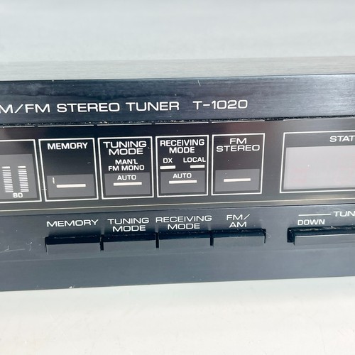 Yamaha T-1020 Natural Sound AM/FM Stereo Tuner Black Japan Tested + Working - Afbeelding 4 van 14