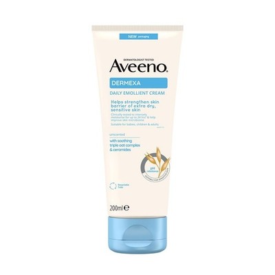 Aveeno Dermexa Emollient Cream 200ml for very Dry Skin Moisturizer For All Skin 