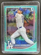 2025 Bowman Chrome Mega Box Shohei Ohtani Aqua Mojo Refractor #/299 Dodgers