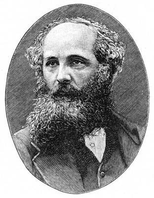 James Clerk Maxwell Scottish theoretical physicist innovator in el- Old Photo