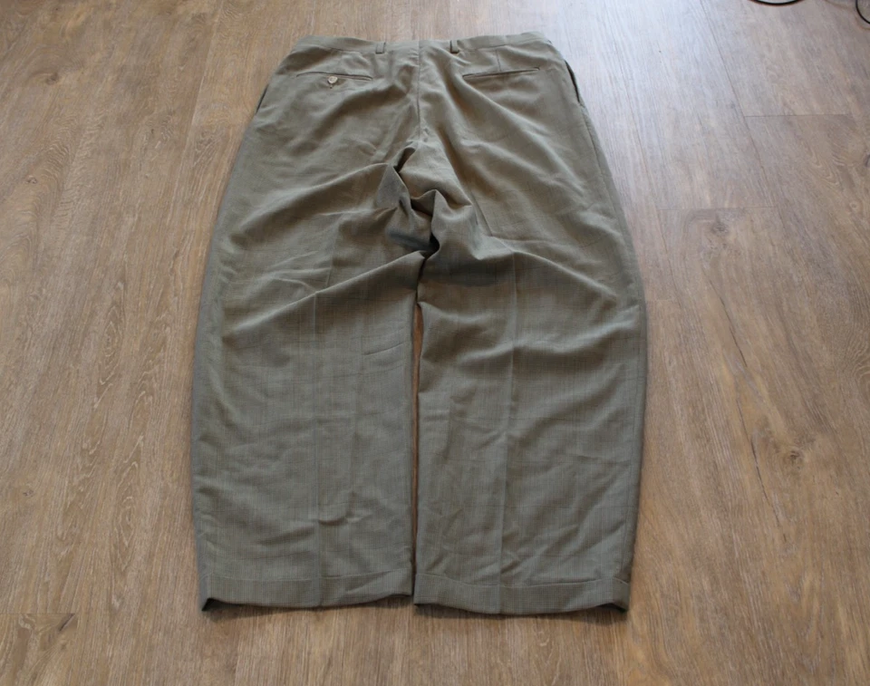 Pantalón de vestir holgado vintage Christian Dior Monsieur 34x30 mezcla de lana Foto 4 de 4