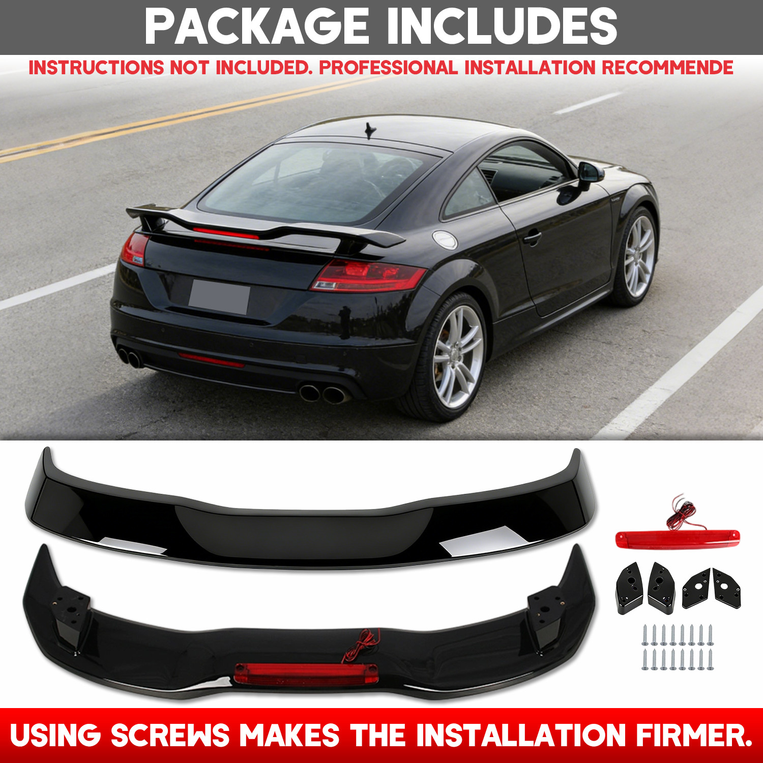 Carbon Fiber Rear Trunk Spoiler Lip Roof Tail Wing 53" For Maserati Quattroporte