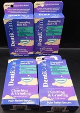 4Pk DentiCalm Roll On Pain Relief Serum For Jaw & Neck Pain 14mL Ea Exp: 2/26+