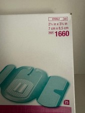 NUEVO - CAJA DE 25. Apósito de seguridad 3M Tegaderm Ref. 1660, 23/4 x 3-3/8 pulgadas,